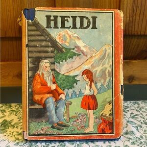 Vintage Hardcover Heidi By Johanna Spyri, Whitman Publishing Company 1937